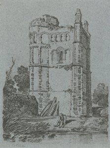 Brandsby Tower, Yorkshire af John Sell Cotman