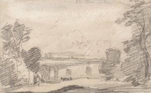 Bridge and Ruin, efter Richard Wilson; På Tiberen af John Sell Cotman