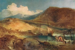 Cader Idris, fra Barmouth Sands, c1800-tallet af John Sell Cotman