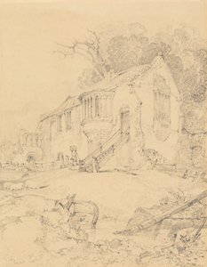 Castle Acre Priory, Norfolk af John Sell Cotman