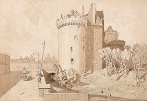 Slottet i Alencon af John Sell Cotman