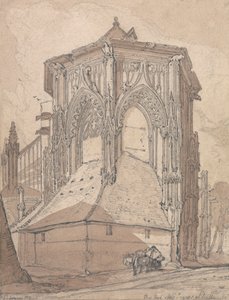 East End of Saint Jacques i Dieppe, Normandiet af John Sell Cotman