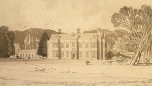 Felbrigg Hall, Norfolk, 1818 (blyant og grå vask på papir) af John Sell Cotman