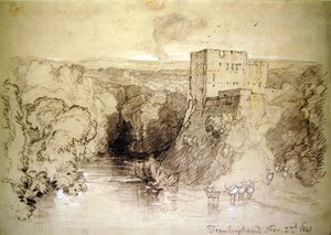 Framlingham: slottet og floden af John Sell Cotman