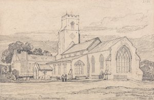 Den store snorkende kirke, Norfolk af John Sell Cotman