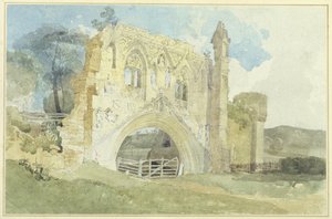 Kirkham Abbey af John Sell Cotman