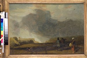 Landskab i Normandiet (olie på lærred) af John Sell Cotman