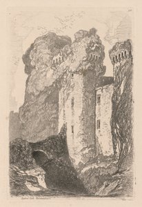 Liber Studiorum: Plade 24, Ragland Castle, Monmouthshire af John Sell Cotman