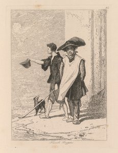 Liber Studiorum: Tallerken 45, franske tiggere af John Sell Cotman