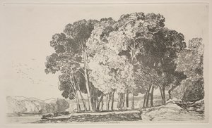 Studiebog: Twickenham, 1838 af John Sell Cotman