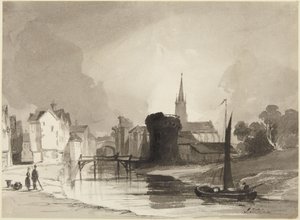 Flodscene af John Sell Cotman