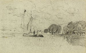 Sejlpram (kul) af John Sell Cotman