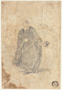 Skitse af skuespiller stående af John Sell Cotman