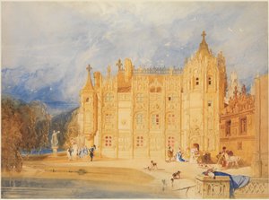 Abbedboligen, Saint-Ouen-klosteret, Rouen af John Sell Cotman