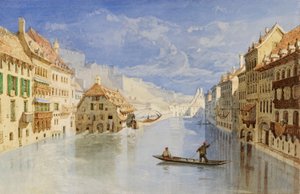 Citadellet over Namur, Belgien, set fra floden Sambre af John Sell Cotman