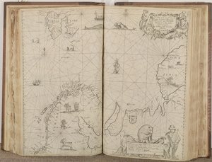 Et kort over havets kyster i Rusland, Lapland, Finmarke, Nova Zemla og Grønland, 1671
