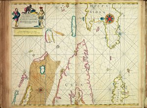 Luvpassagen fra Jamaica mellem østenden af Cuba og vestenden af Hispaniola. af John Seller