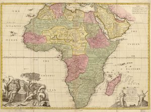 Afrika - korrigeret ud fra observationer foretaget af Royal Society i London og Paris. LOC 2005625330
