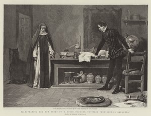 Illustrerer den nye historie af H Rider Haggard med titlen Montezumas datter