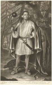 Etow Oh Koam, King of the River Nation af John Simon after John Verelst