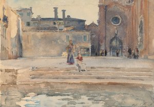 Campo dei Frari, Venedig, ca. 1880. af John Singer Sargent