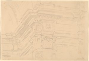 Royal Chapel Entablature, Granada, 1912. af John Singer Sargent