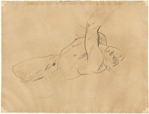 Faldende nøgen mand [verso] af John Singer Sargent