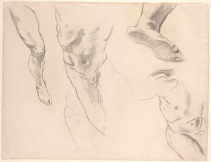 Figurstudier af en nøgen ungdom af John Singer Sargent