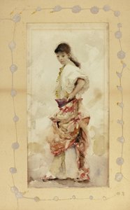 Pige i spansk kostume, før 1880 af John Singer Sargent