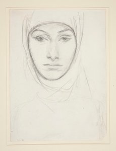 Hoved af en kvinde af John Singer Sargent