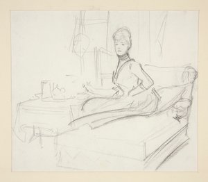 Dame ved tebordet af John Singer Sargent