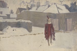 Mannikin i sneen, ca.1893-5 af John Singer Sargent