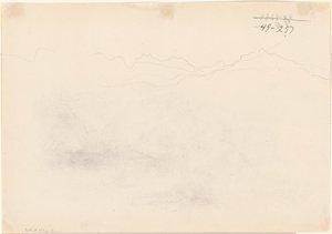 Bjerge [verso], 1869. af John Singer Sargent
