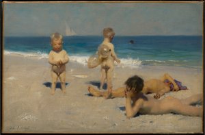 Badende napolitanske børn af John Singer Sargent