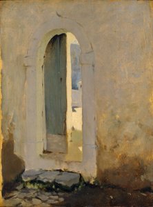 Åben dør, Marokko, 1879-80 af John Singer Sargent