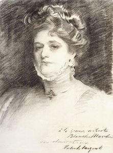 Portræt af Blanche Marchesi, 1910 af John Singer Sargent
