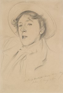 Portræt af Vernon Lee, 1889 af John Singer Sargent