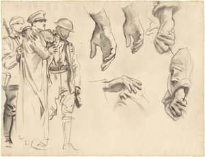 Studier til "Gassed" af John Singer Sargent
