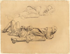 Studier til "Gassed" af John Singer Sargent