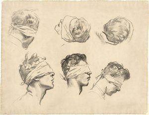 Studier for Gassed, 1918-1919. af John Singer Sargent