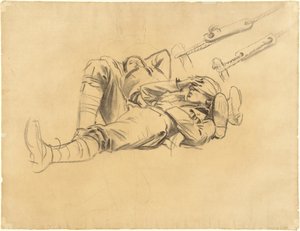Studier til "Gassed" [recto] af John Singer Sargent