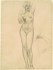 Studier af Afrodite for "Aphrodite og Eros" af John Singer Sargent