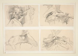 Studier af Cellini af John Singer Sargent