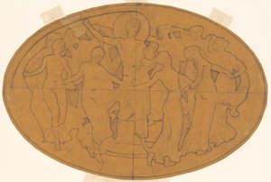 Studie for Apollo og muserne, ca. 1921. af John Singer Sargent