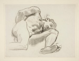 Undersøgelse for Prometheus, rondel, Rotunda, Museum of Fine Arts Boston af John Singer Sargent