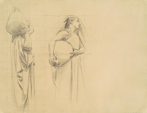 Studie for Danaïdes, 1922-1925. af John Singer Sargent