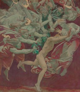 Studie for Museum of Fine Arts, Boston, Murals: Orestes and the Furies af John Singer Sargent