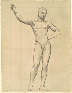 Studie af Apollo for "Apollo og muserne" af John Singer Sargent