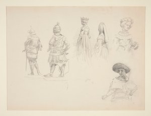 Studie af seks figurer af John Singer Sargent