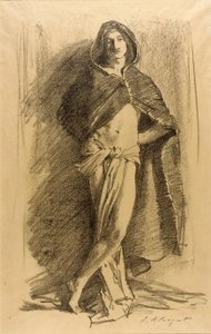 Studie af en ung mand (tildækket) af John Singer Sargent